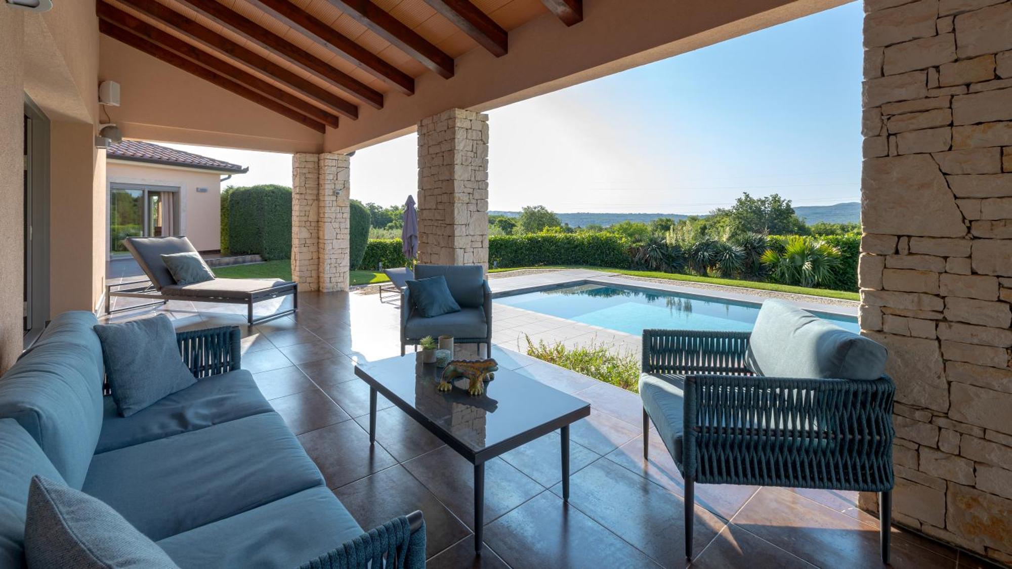 Villa Labin In Zartinj - Luxury Privacy Heated Pool With Auto Cover Экстерьер фото