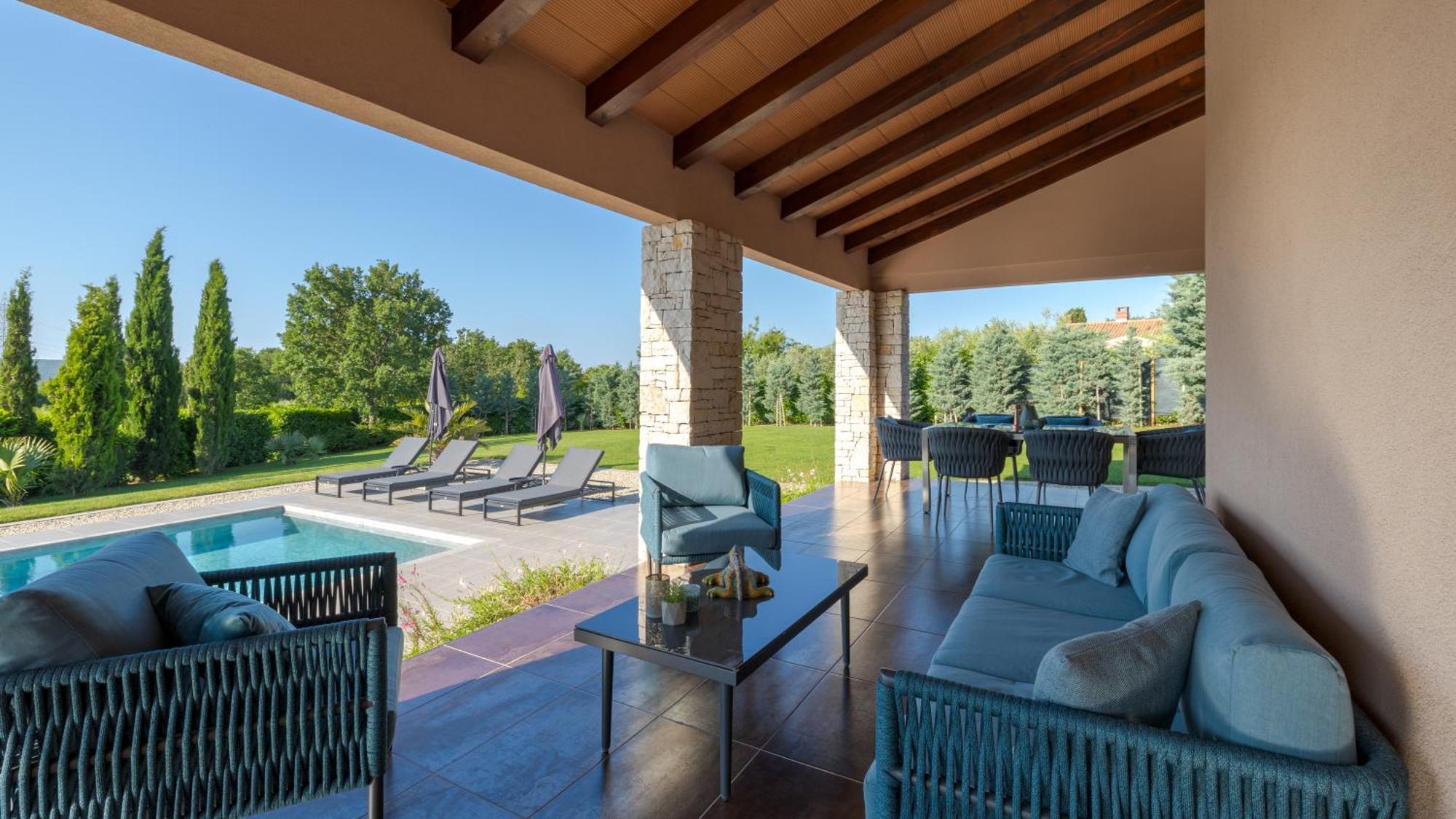 Villa Labin In Zartinj - Luxury Privacy Heated Pool With Auto Cover Экстерьер фото